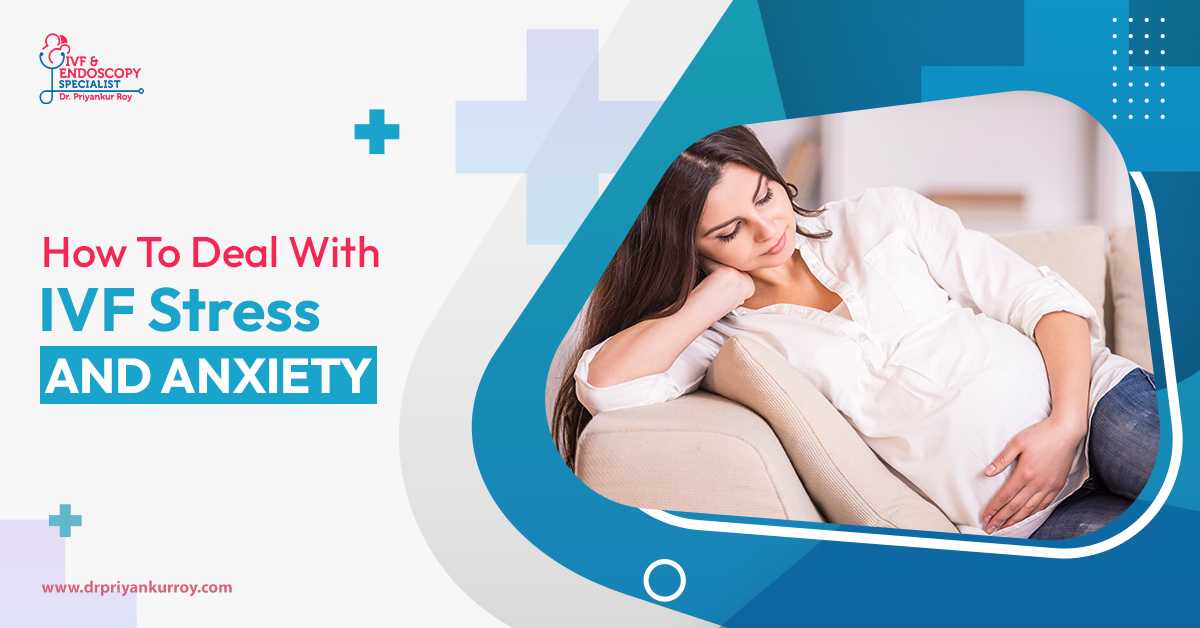 Woman finding support and relief from IVF stress and anxiety